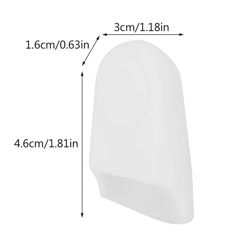 Keenso Rubber Clarinet Saxophone Mouthpiece Cap, Mouthpiece Cap Protector Tip Reed Care Protector Instrument Accessory White