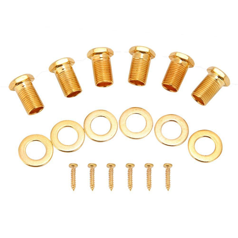 Guitar String Tuning Pegs 3L3R Chrome Tuners Guitar Machine Heads for Folk Acoustic Electric Guitar Tuner Guitar Parts Fender Replacement Gold