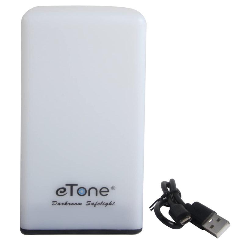 eTone Darkroom Portable Safe Light Lamp 635nm Wavelength with USB Cable Suitable for Processing B&W Film and B&W Print Paper