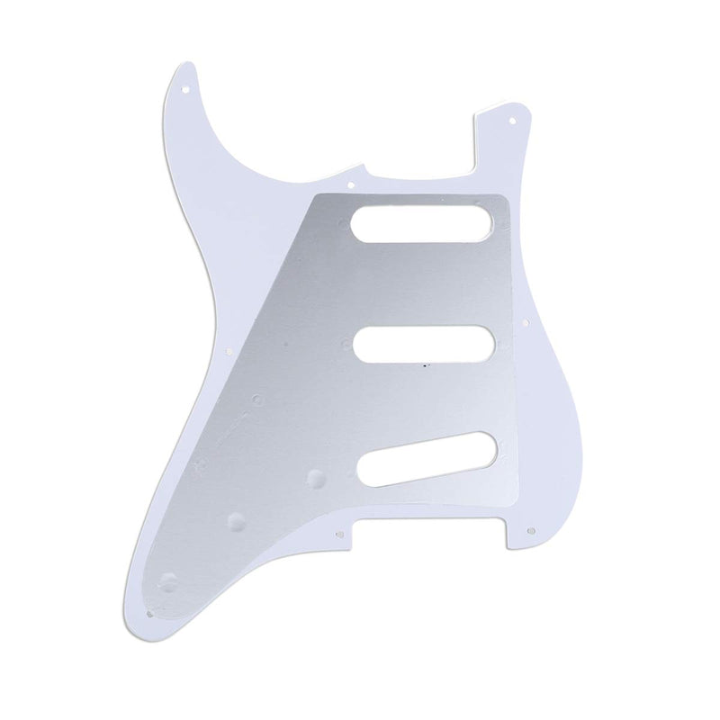 Musiclily Pro 8-Hole 50s 57 Vintage Style Strat SSS Guitar Pickguard for American Stratocaster, 4Ply Vintage Tortoise