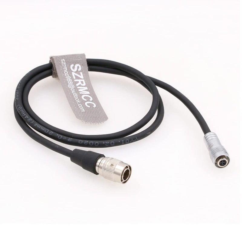 SZRMCC Portkeys BM5 BM7 HH7 HS7T Monitor Power Cable 4 Pin Aviation Plug to Hirose 4 Pin for Sony F5 F55 ARRI Amira Camera