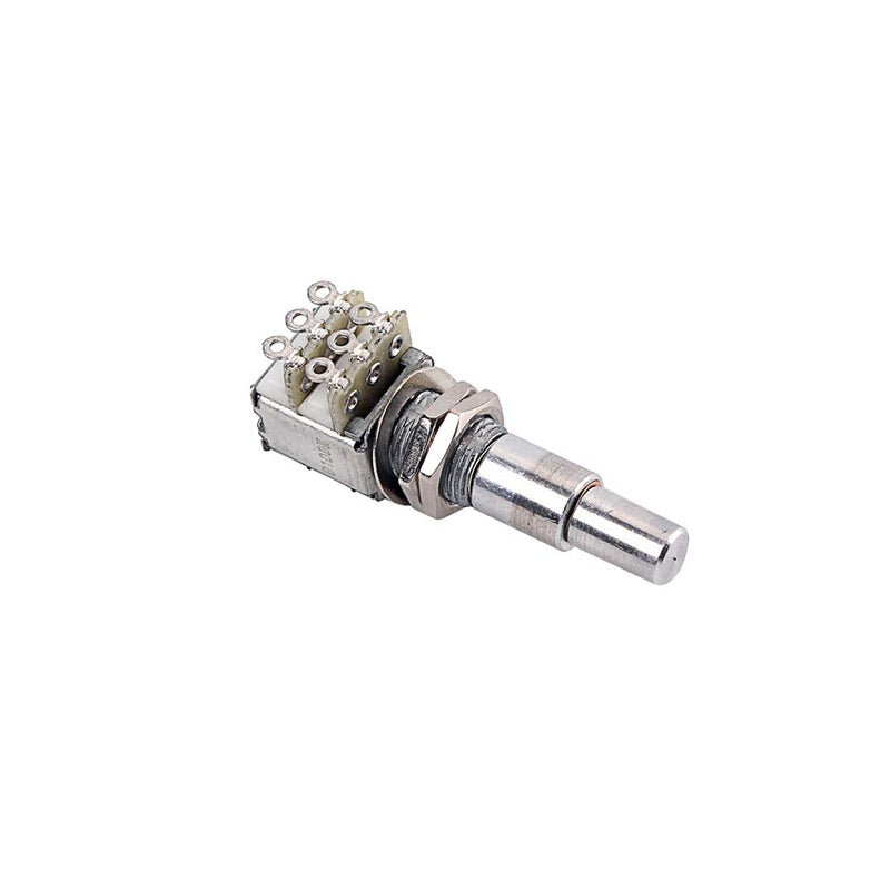 Alnicov Guitar Bass Mini Dual Pots Stacked Concentric Potentiometer W/Center Detent B100K