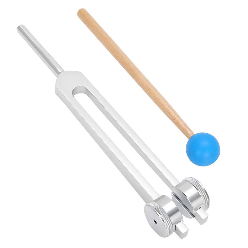 126.22Hz Yoga Meditation Tuning Energy Fork With Hammer, Aluminum Alloy Tuning Fork Gift Tuning Fork Chakra Tuning Fork Widened And Thickened