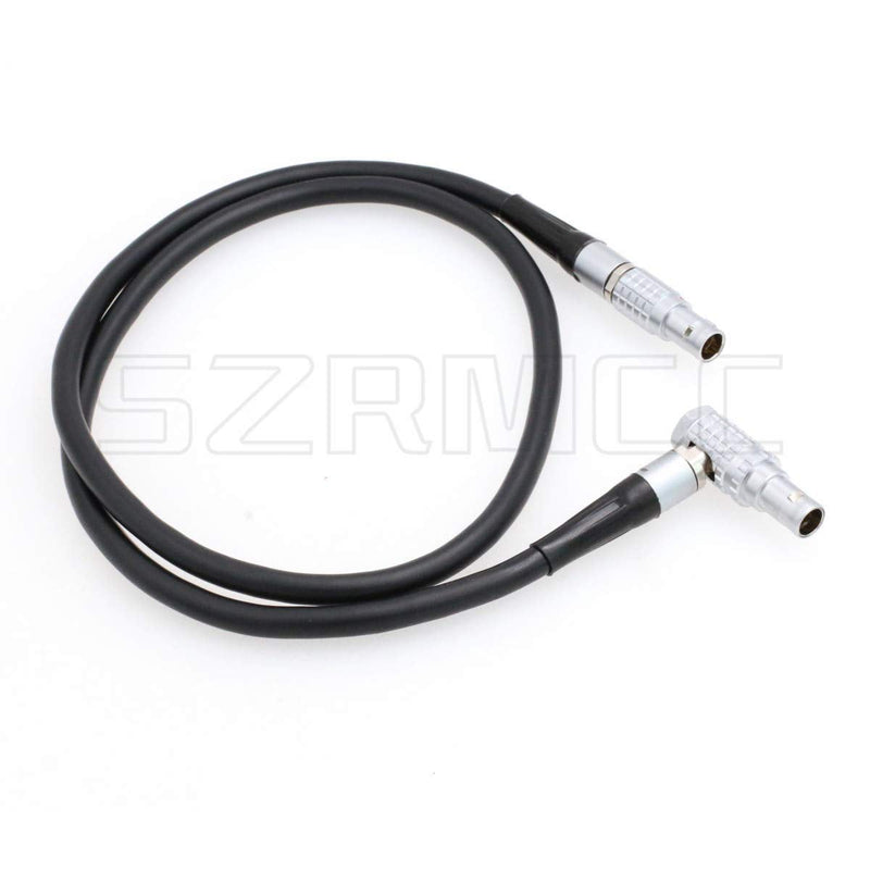 SZRMCC Ambient NanoLockit 5 Pin to Right Angle EXT 9 Pin Timecode Input Output Cable for RED Komodo 6K Digital Cinema Camera Elbow 9pin-Straight 5pin