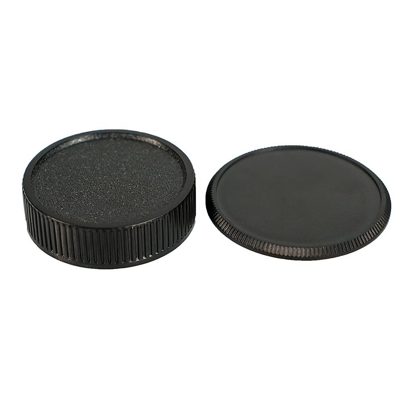 NIYI 2Sets Camera Body Cap and Lens Rear Cap, Compatible with M42(42mm) Screw Mount Camera Rear Lens Protector Cover and Body Protector Set
