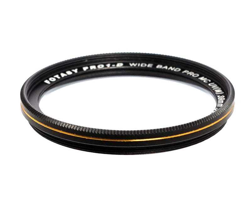 Fotasy 39mm Ultra Slim UV Protection Lens Filter, Nano Coatings MRC Multi Resistant Coating Oil Water Scratch, 18 Layers Multi-coated 39 mm MCUV Filter, Transmission Rate ≥ 99.7%, Schott B270 Glass 39 mm UV