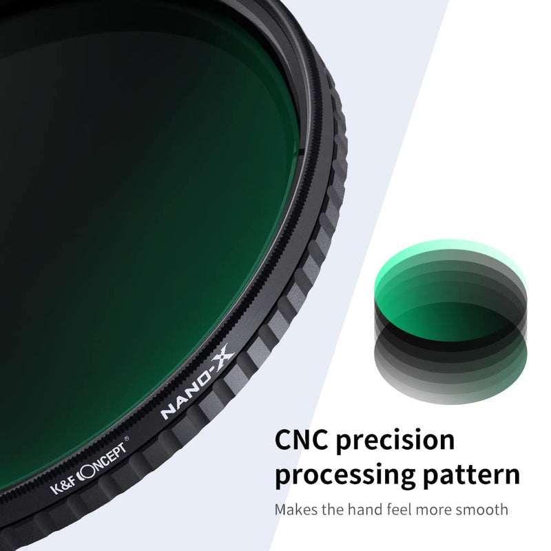 [AUSTRALIA] - K&F Concept 52mm Variable ND Filter ND32-ND512 (5-9 Stops) HD Neutral Density Lens Filter with 28 Multi-Layer Coatings Hydrophobic/Scratch Resistant for Camera Lens 