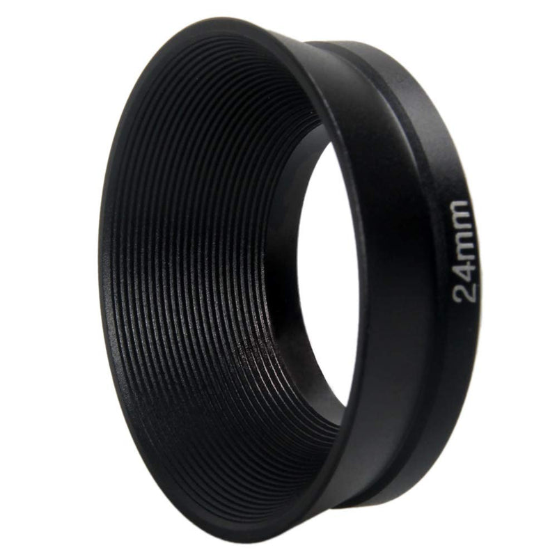 24mm Screw-in Special Metal Lens Hood Shade Lens Protector Adapter for Rollei 35 35T 35TE Film Camera