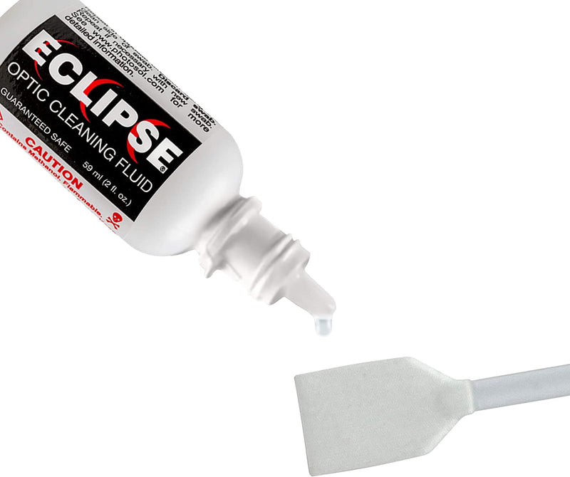 Eclipse Optic Cleaning Solution - Camera Lens and Digital Sensor Cleaner Fluid - Works with All Cameras, Binoculars, and Other Optical Products - Dropper Tip (15ml) - 0.5oz