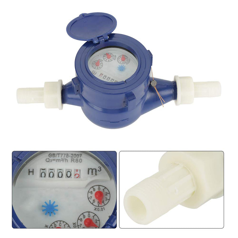 fuwinkr DN15 Resistant Corrosion Durable Water Flow Meter, Water Flow Meter Garden, for Garden and Home use