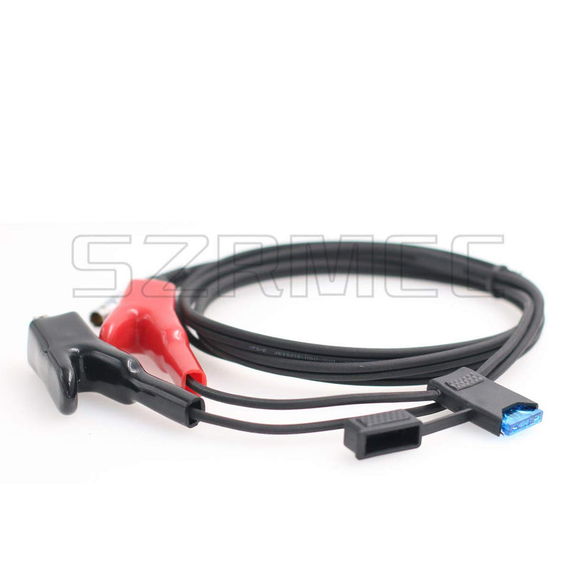 SZRMCC 565855 Power Cable for Leica SR530 1200 GPS 1B 5 Pin to Alligator Clips