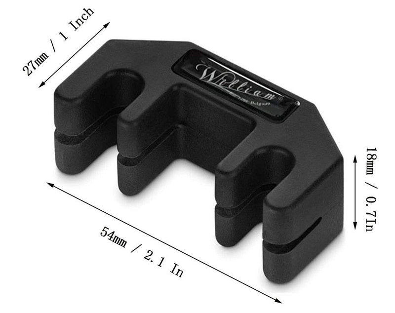 Jiayouy Claw Style Violin Practice Mute Violin Rubber Silencer for 3/4-4/4 Violin Black