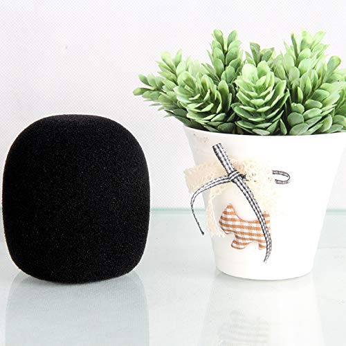 [AUSTRALIA] - Tegg Microphone Windscreen 5PCS Black Soft Foam Pad Mic Cover Handheld 