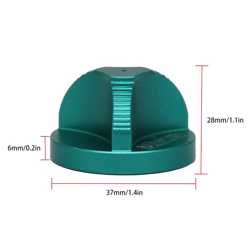 45 RPM Aluminum Record Adapter Insert for 7 inch Vinyl Records - Dome 45 Adapter (Green) Green