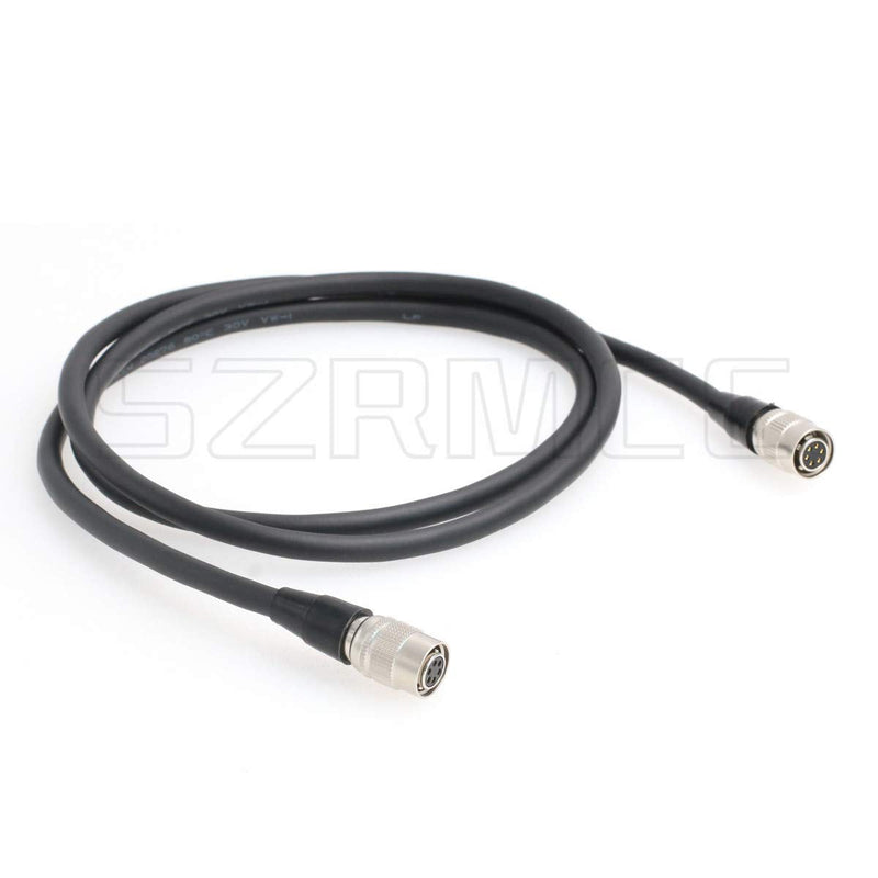 [AUSTRALIA] - SZRMCC Hirose 6 pin Female to Hirose 6 pin Female Basler GigE CCD Industrial Camera Power I/O Extension Cable (Straight to Straight, 1m) Straight to Straight 