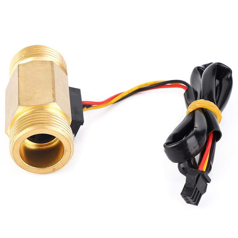 Flow Meter Controller,G3/4 Male-Male Hall Effect Sensor Switch,Water Flowmeter Counter Flow Sensor Rate Meter,1~30L/min