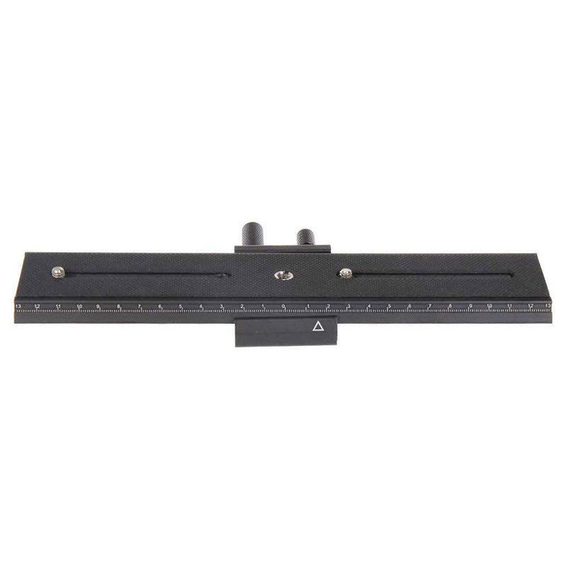 EXMAX 26cm/10.2in 2 Way Macro Shot Focusing Focus Rail Slider 1/4" Quick Screw Release Mount Camera Flash Support Plate with Standard 1/4" Screw