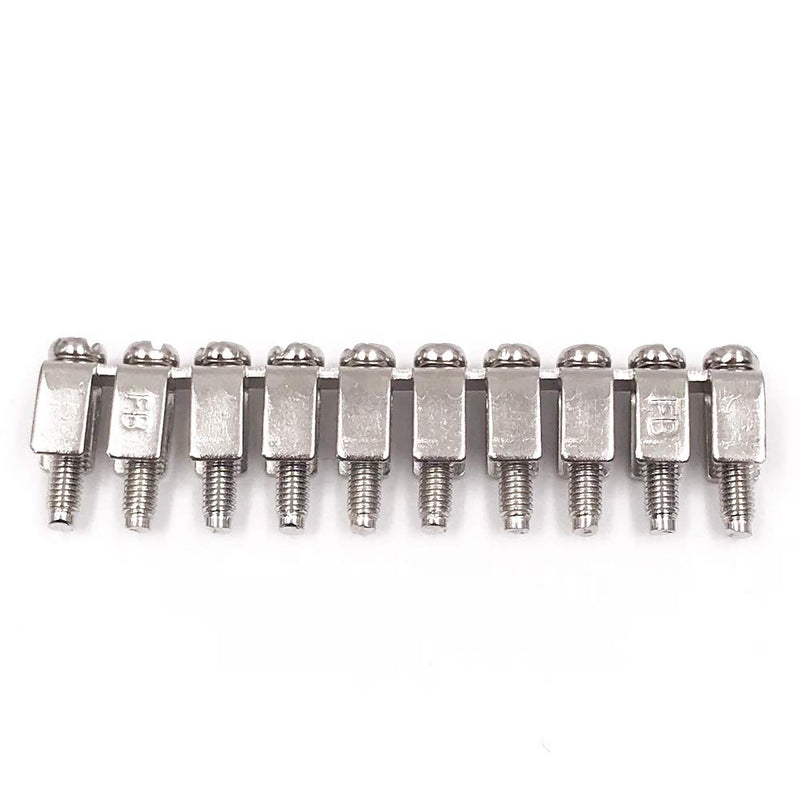 Erayco 10Pcs Fixed Bridge Jumper FBI-10-6 for DIN Rail Terminal Block, Insert-Pull Bridging Matching UK-2.5B UK5N Fixed Bridge Jumpers 10 Pole