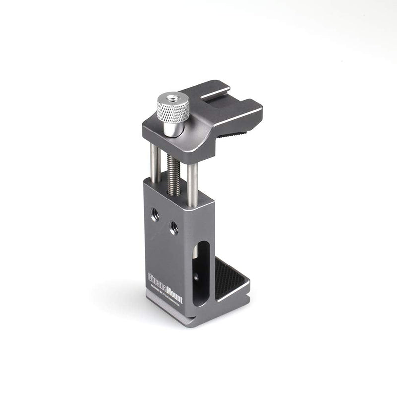 Cinema Mount Mini Smartphone Rig & Aluminum Alloy Grip Handle, Cell Phone Tripod Adapter, Standard Cold Shoe Mount, Tripod Mount, Fit Arca Swiss Compatible with iPhone 11 12 Pro Max S: Phone Clip + Metal Grip