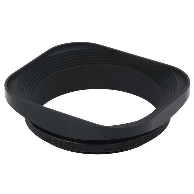 Haoge LH-B55T 55mm Square Metal Screw-in Lens Hood with Cap for Leica APO-Summicron-M 90mm f/2 ASPH E55, Summicron-R 50mm f2 E55, Summilux-R 50mm f/1.4 E55, Elmarit-R 28mm f2.8 35mm f/2.8 E55 Lens