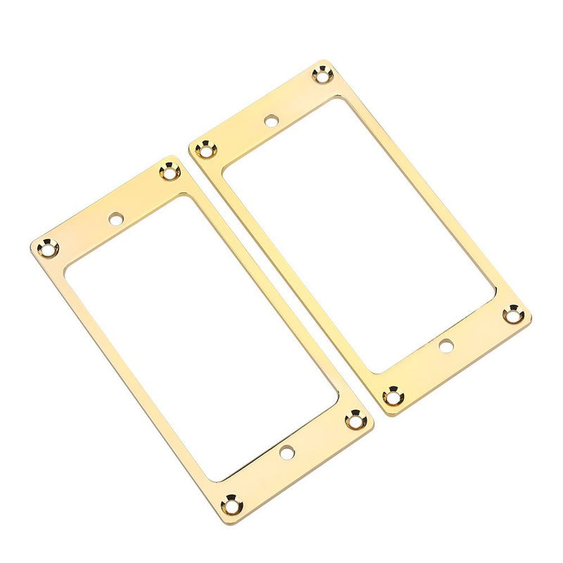 Metal Humbucker Pickup, Frame Mounting Rings Replacement Parts for Electric Guitars(Gold) Gold