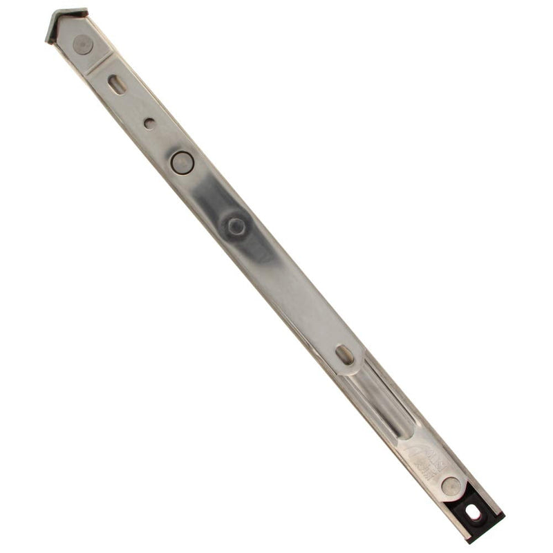 MroMax 12 Inch Round Slot Casement/Hanging Window Hinge and 202 Stainless Steel Silver Tone 2PCS