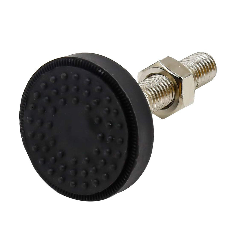 [AUSTRALIA] - LC LICTOP 4Pcs M12 Thread Furniture Glide Swivel Leveling Mount Heavy Duty Machine Leveling Feet 2" Dia Metal Adjustable Leveling Feet D50xM12x50 Black 