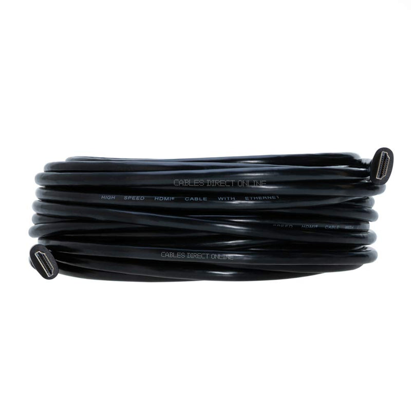 [AUSTRALIA] - 35FT Premium Gold Plated 4K HDMI Cable with Audio & Ethernet Return Channel, 2160p, Compatible with TV, DVD, PS4, Xbox, Bluray (35FT, Black) 35FT 