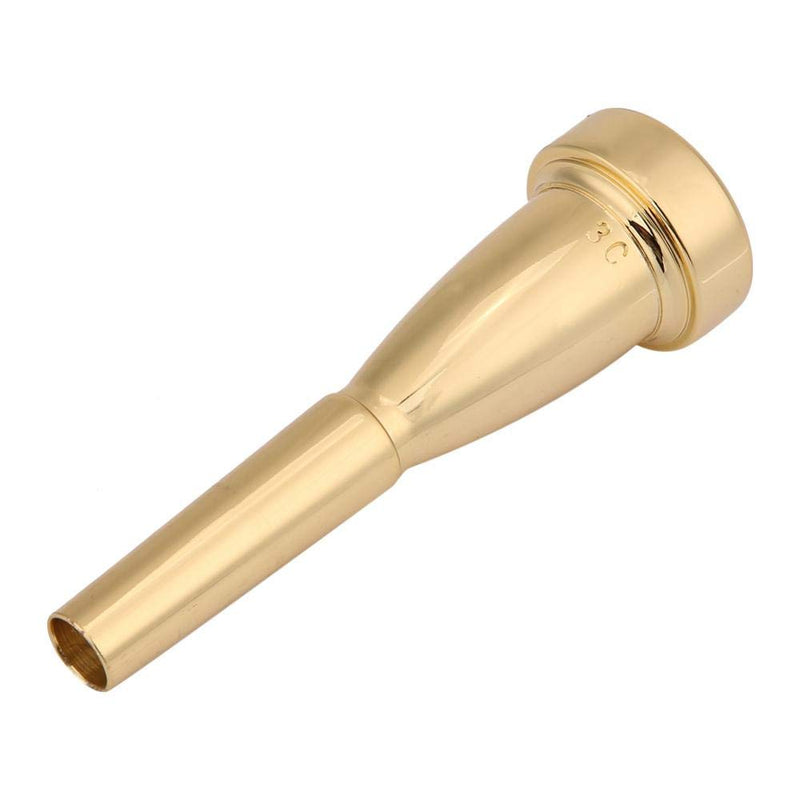 Trumpet Mouthpiece, Copper Trumpet Mouthpiecefor 3C Size Musical Instrument (Gold) Gold