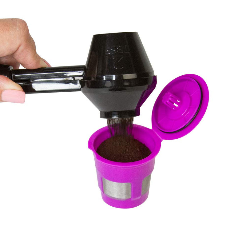 Cafe Fill Value Pack by Perfect Pod | Reusable K Cup Coffee Pod Filters & Coffee Scoop, Compatible with Keurig K-Duo, K-Mini, 1.0, 2.0, K-Series and Select Single Cup Coffee Makers