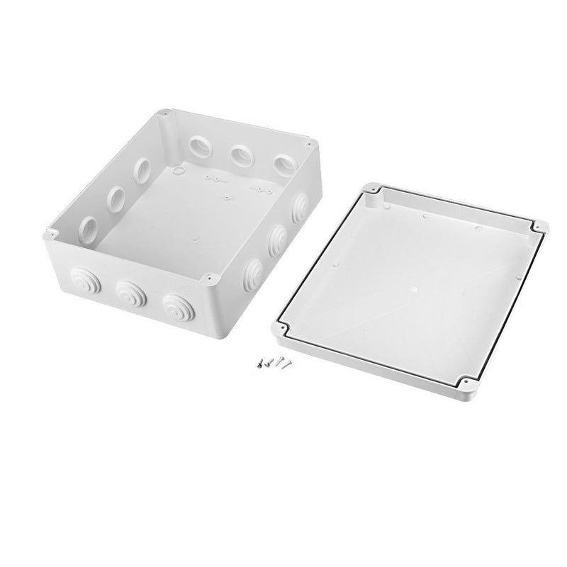 Awclub ABS Plastic Dustproof Waterproof IP65 Junction Box Universal Electrical Project Enclosure White 10"x7.9"x3.1"(255mmx200mmx80mm) 10"x7.9"*3.1"