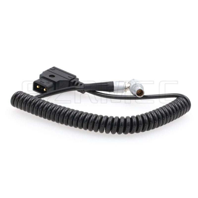 SZRMCC D-tap 2 Pin Male to 0B 6 Pin Coiled Power Cable for DJI Wireless Follow Focus Motor Unit Coiled Cable