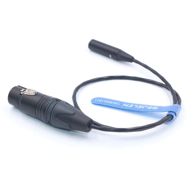SZJELEN BMPCC 4K 6K Camera Audio Cable,Mini XLR 3Pin Male to XLR Female Cable for Blackmagic Pocket 4K Camera Video Assist 4K,Mini XLR 3Pin Pro Lapel Audio Cable
