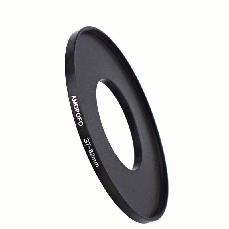 37mm to 82mm Step-Up Lens Adapter Ring for Canon,Nikon,Sony,Fuji, Camera Lens UV,ND,CPL Camera Filters,with Matte Black Electroplated Finish, Ultra-Slim (37 to 82mm) 37 to 82mm Step Up Ring Adapter