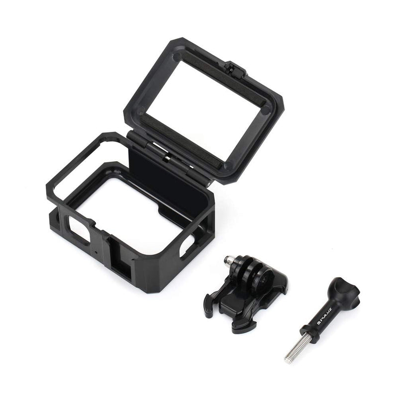 PULUZ Frame Mount Housing Case for GoPro Hero 9 Black, Action Camera Border Frame Mount Protective Case with Buckle Basic Mount & Screw - Black