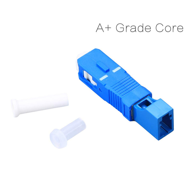 FTTH Optical Equipment Tool LC Female to SC Male Hybrid Flange Singlemode 9/125 SM Optical Fiber Adapter Connector for Digital Communication