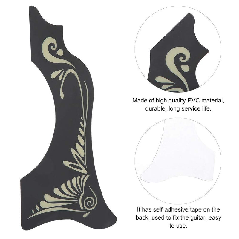 Dilwe 2PCS Guitar Pickguards, PVC Material Protective Pick Guard Musical Instrument Accessories Suitable for Acoustic Guitar