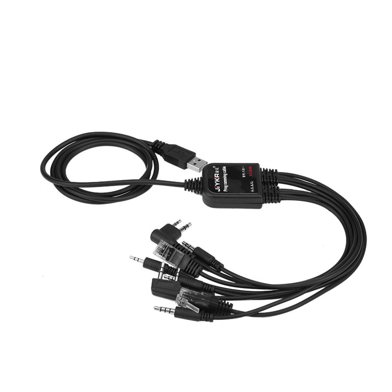 Zerone 8 in 1 USB Programming Cable Multifunctional Compatible for Walkie Talkie Kenwood/QuanSheng/HYT/Motorola/YAESU/ICOM Radio Title