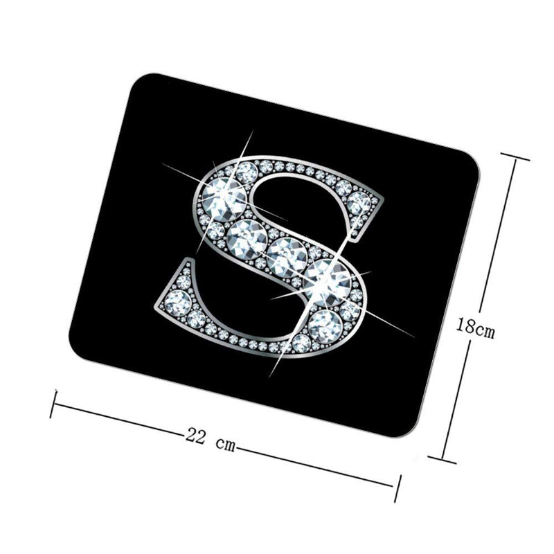 Gaming Mouse Pad S Diamond Bling Design Art Desktop and Laptop 1 Pack 22x18cm/7x8.66inch