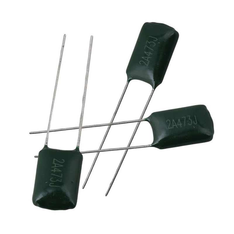 BQLZR Green Capacitors Electric Guitar Or Amplifier 0.047U / 2A473J Pack of 50