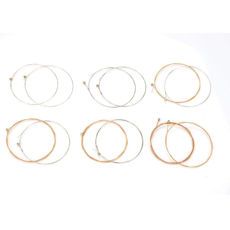 Dilwe Guitar String, 12 Pcs Guitar Strings Replacement for Acoustic Folk Guitar