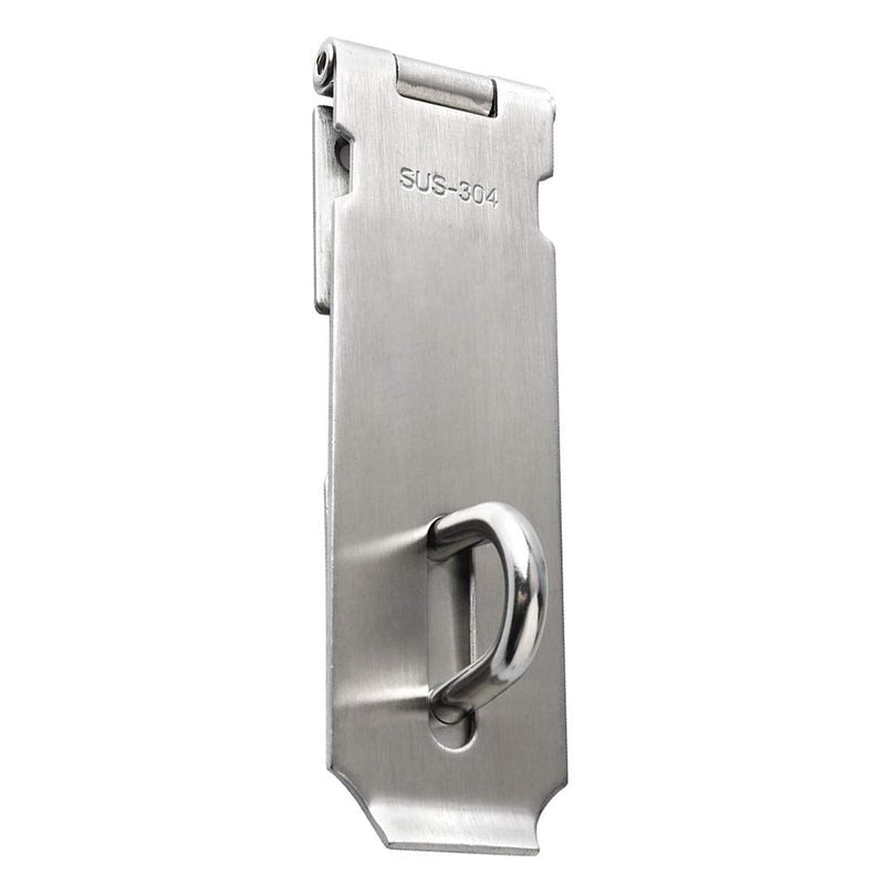 Alise 2Pcs Padlock Hasp Door Clasp Hasp Lock Latch SUS 304 Stainless Steel Brushed Nickel 5 Inch
