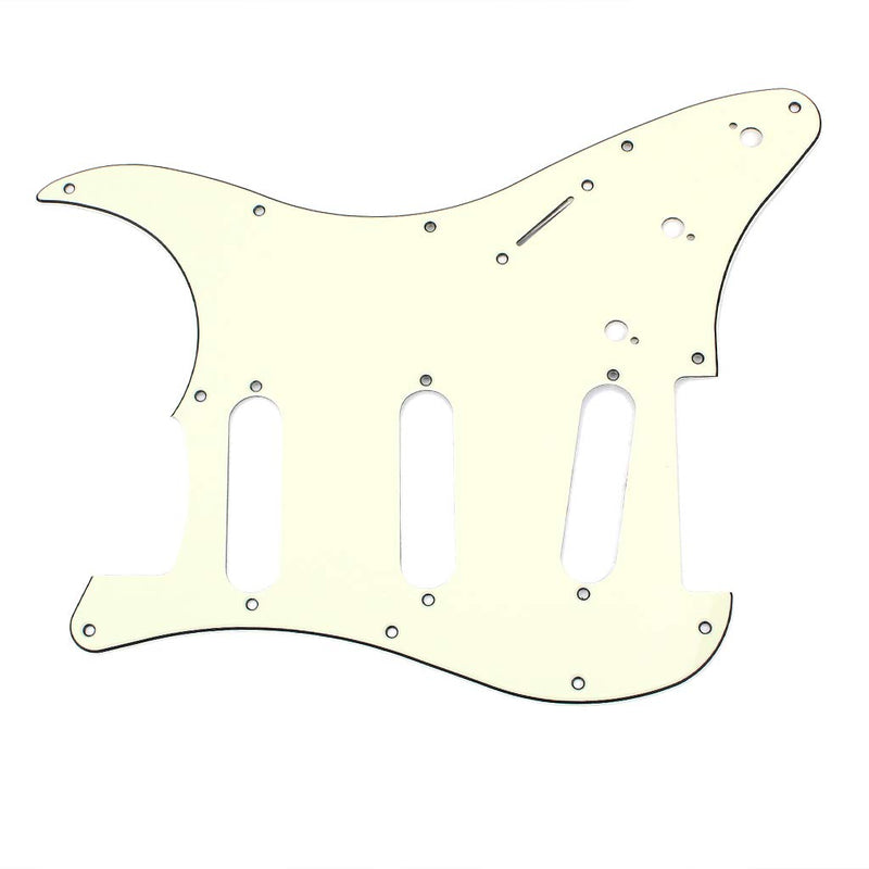 Alnicov 11 Hole Sss Guitar Strat Pick Guard Fits For Standard Strat Modern Guitar Replacement,Mint Green