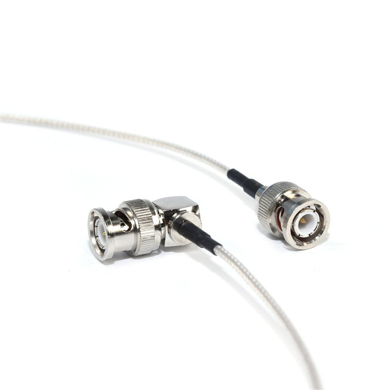[AUSTRALIA] - MOKOSE 3.3Ft(1M) 3G HD-SDI Cables 90 Degree Right Angle 75 Ohm SDI BNC Male Silver-Plated Coax Cable, BNC to BNC 1M ( White Right Angle ) 