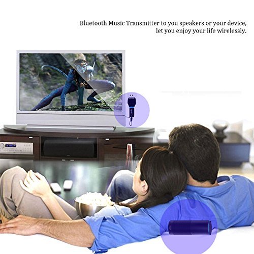 Bluetooth Transmitter for TV, YETOR 3.5mm Portable Stereo Audio Wireless Bluetooth Audio Transmitter for TV, MP3/MP4.USB Power Supply(TX9) 2.5mm*5.8mm