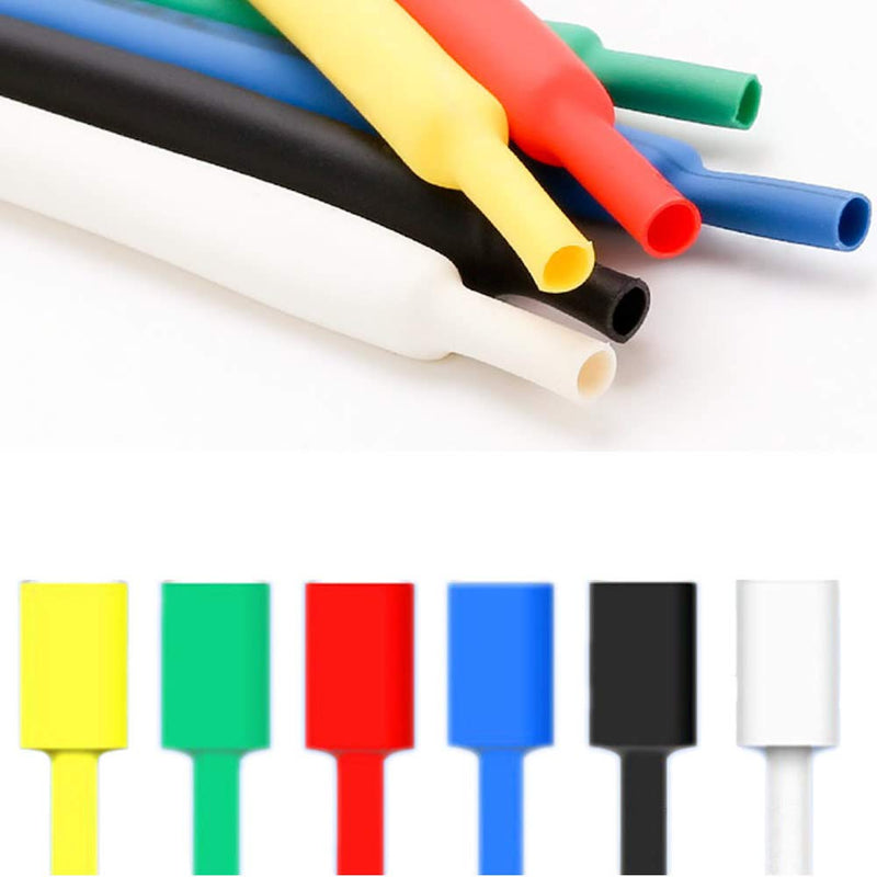 Hygoo 60 PCS Assorted Heat Shrink Tubing Tube, Wire Repair Protector Compatible with iPhone X 8 7 6 Plus 5 SE iPad iPod USB Data Cable