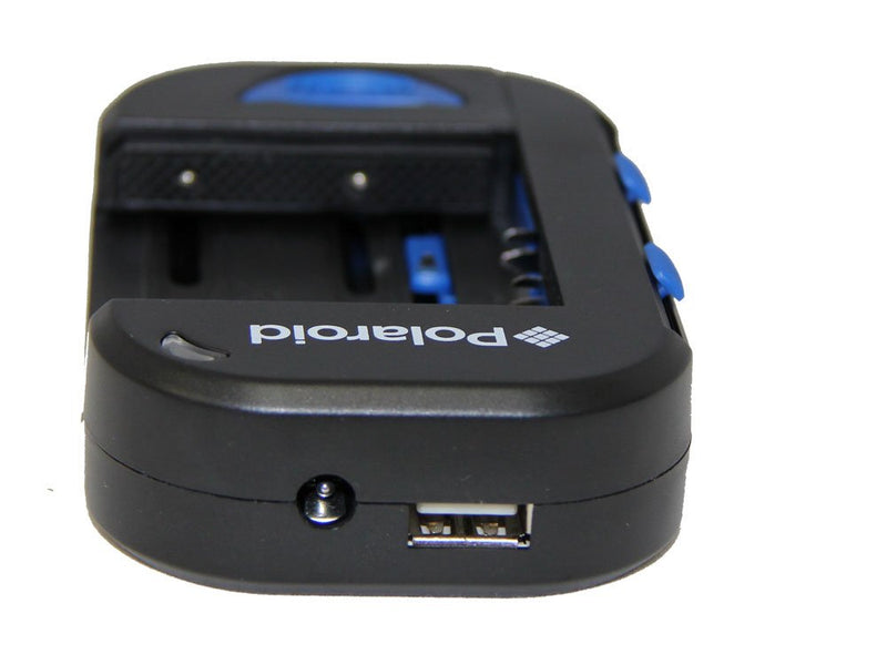 Polaroid AC/DC/USB Universal Lithium, AA, AAA Battery Charger "Will Charge Any Camera Or Camcorder Battery" Charger AC/DC/USB Universal Lithium