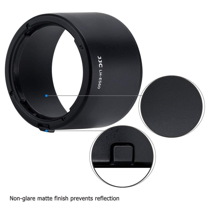 Reversible Bayonet Lens Hood Shade for Canon EF-M 32mm f/1.4 STM Lens Replaces Canon ES-60 Lens Hood Allows to Attach 43mm Filter and Lens Cap