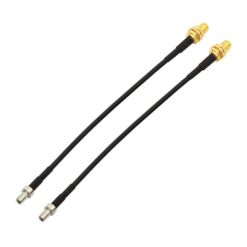 Bingfu 4G LTE Antenna Adapter SMA Female to TS9 Connector Coaxial Pigtail Cable 15cm 6 inch (2-Pack) Compatible with 4G LTE Mobile Hotspot MiFi Router Cellular Broadband Modem USB Modem Dongle Adapter 6 inch Cable