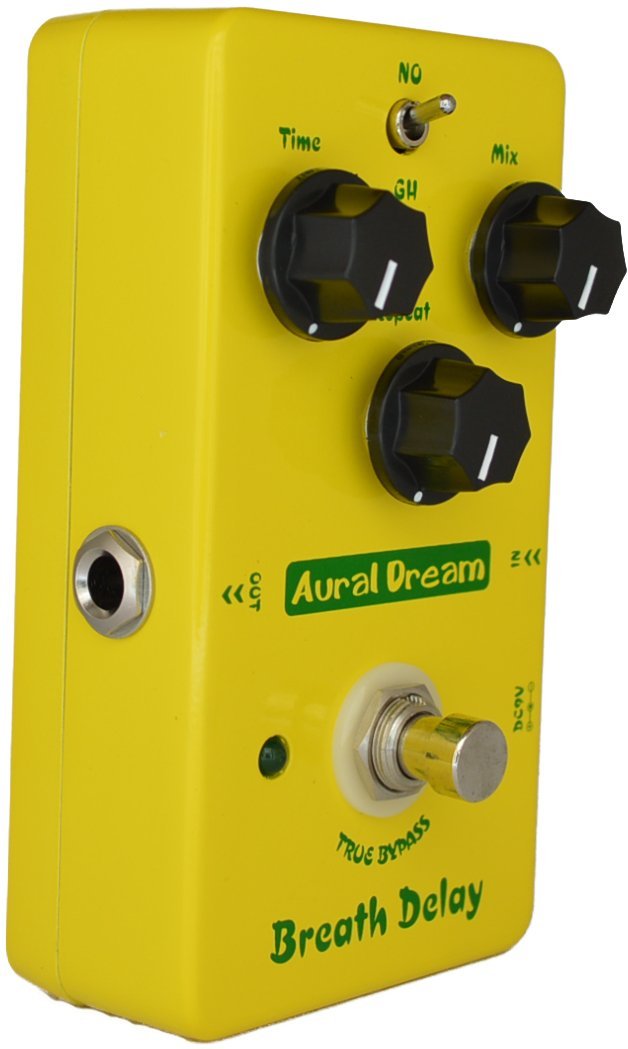 Aural Dream Breath Delay Guitar Effect Pedal includes Classical Atmosphere Delay and Oscillatory psychedelic delay for Post rock with 600ms delay time,True Bypass.